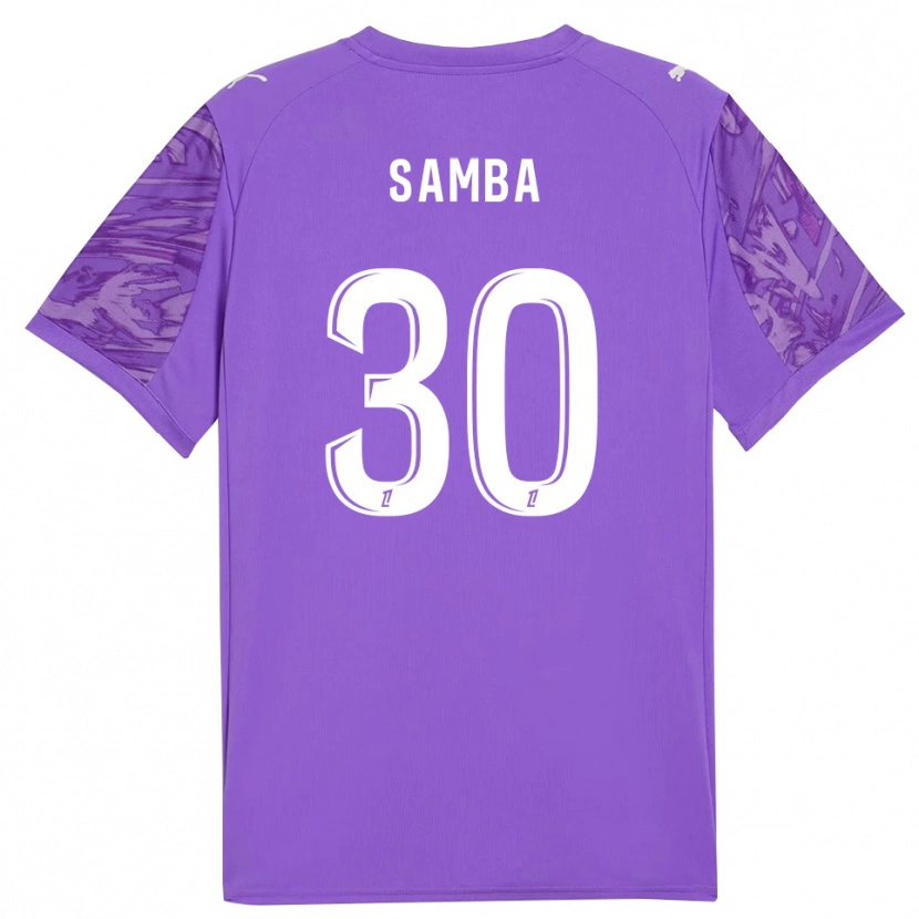Danxen Uomo Brice Samba #30 Maglia Gara Portiere Orchidea Bianco 2025/26 Maglietta