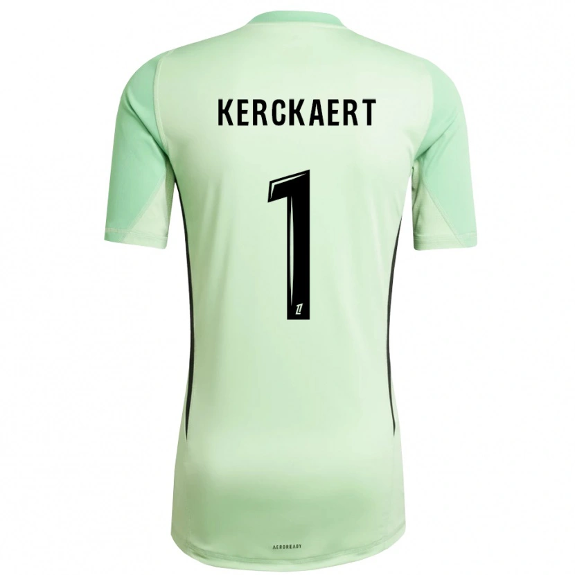 Danxen Uomo Gabriel Kerckaert #1 Maglia Gara Portiere Verde Chiaro Nero 2025/26 Maglietta