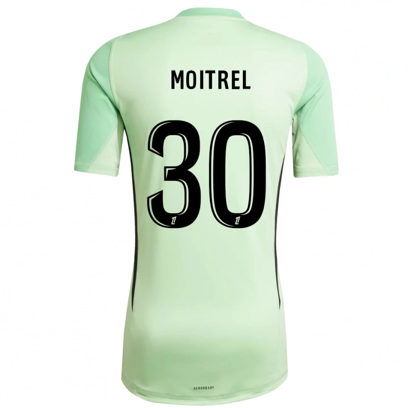 Danxen Uomo Pauline Moitrel #30 Maglia Gara Portiere Verde Chiaro Nero 2025/26 Maglietta