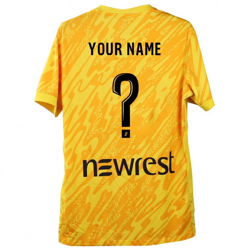 Danxen Uomo Toulouse Maglia Gara Portiere Giallo Nero 2025/26 Maglietta