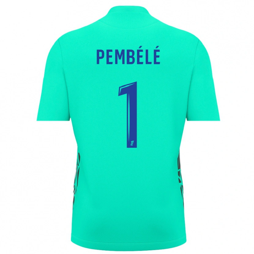 Danxen Uomo Willange Pembélé #1 Maglia Gara Portiere Blu Acquamarina 2025/26 Maglietta