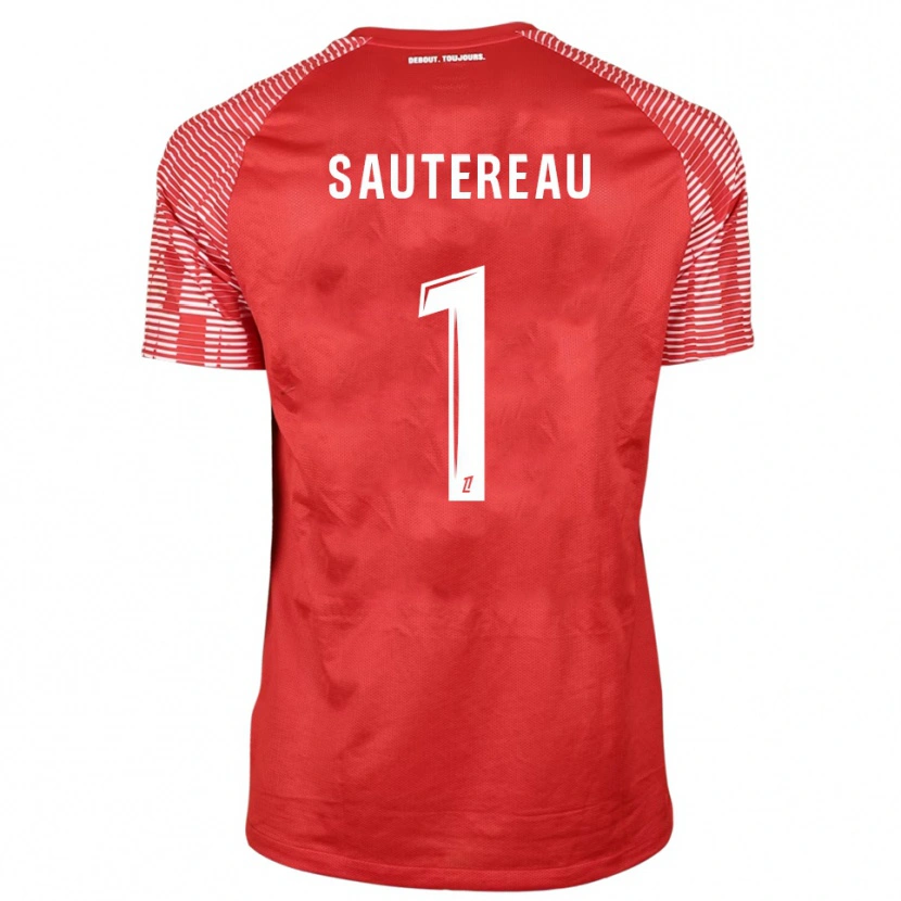 Danxen Uomo Enzo Sautereau #1 Maglia Gara Portiere Rosso Bianco 2025/26 Maglietta