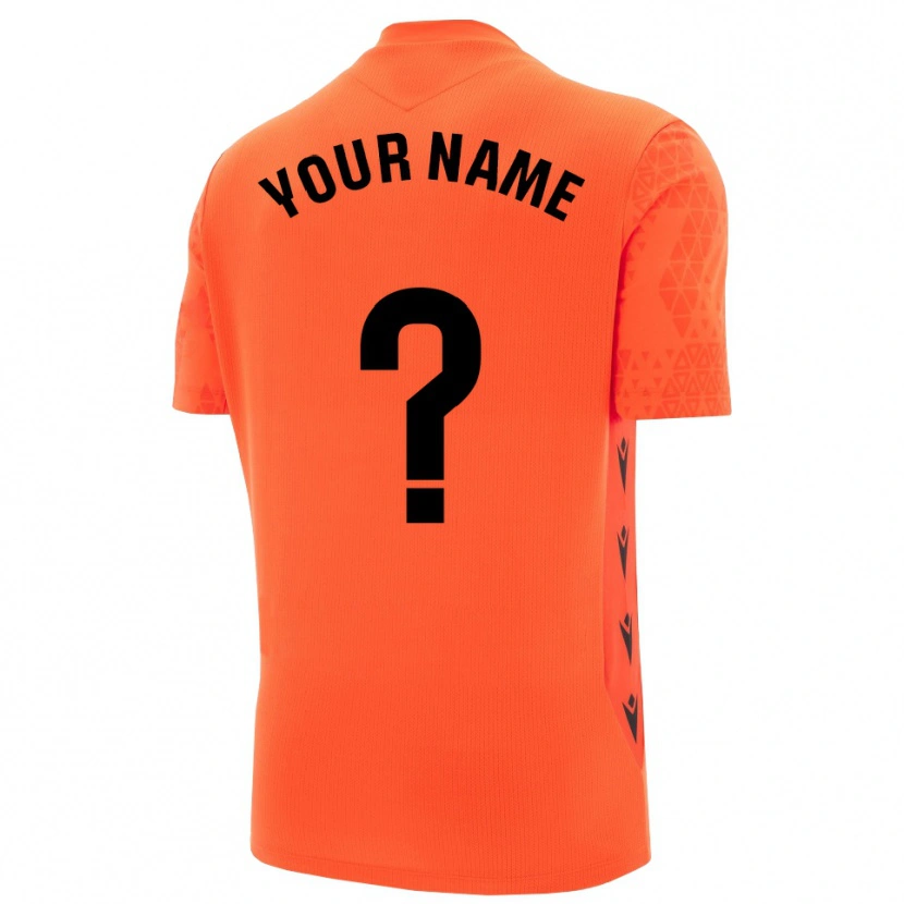 Danxen Uomo UD Almeria Maglia Gara Portiere Arancione Nero 2025/26 Maglietta