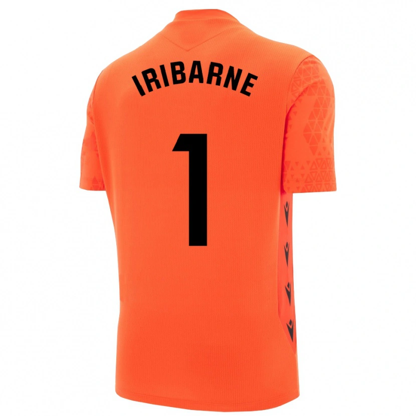 Danxen Uomo Bruno Iribarne #1 Maglia Gara Portiere Arancione Nero 2025/26 Maglietta