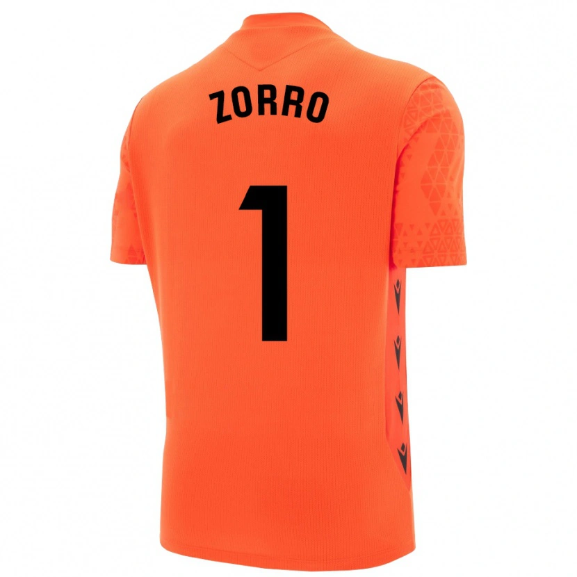 Danxen Uomo Zorro #1 Maglia Gara Portiere Arancione Nero 2025/26 Maglietta
