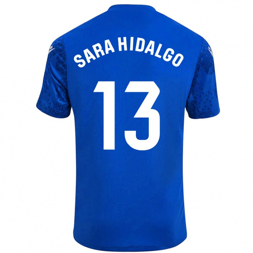 Danxen Uomo Sara Hidalgo Merino #13 Maglia Gara Portiere Blu Bianco 2025/26 Maglietta