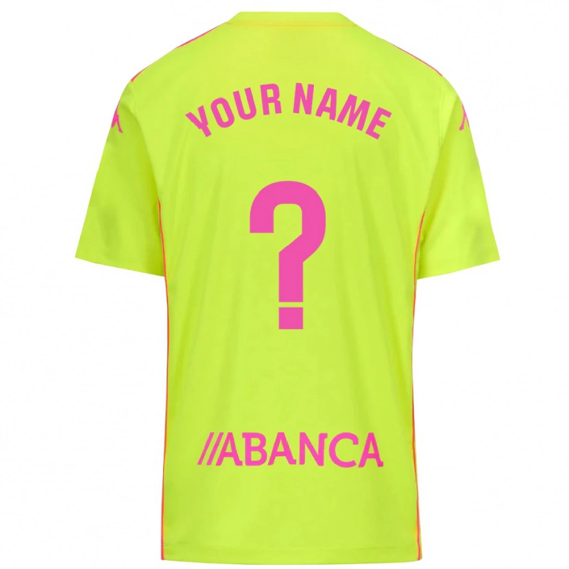 Danxen Uomo Deportivo de La Coruna Maglia Gara Portiere Giallo Verde 2025/26 Maglietta