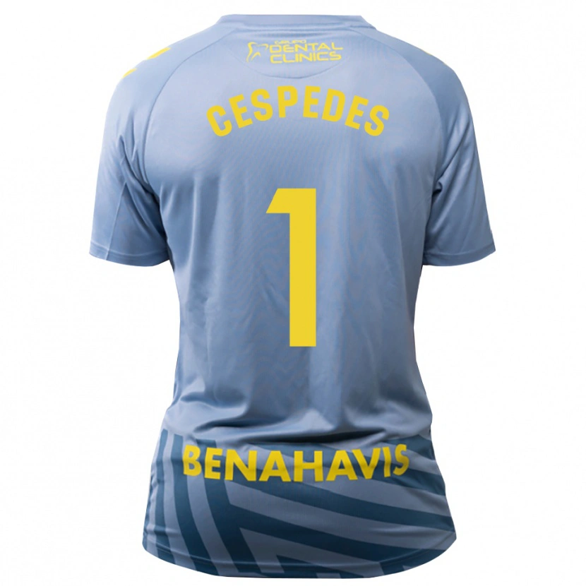 Danxen Uomo Andrés Céspedes #1 Maglia Gara Portiere Azzurro Chiaro Grigio 2025/26 Maglietta