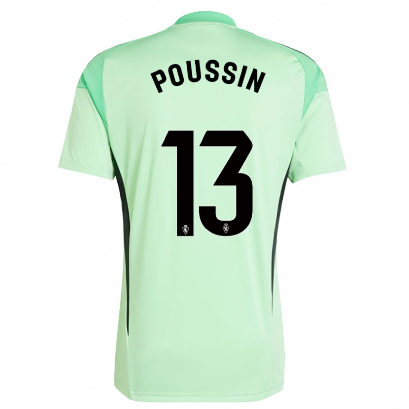 Danxen Uomo Gaëtan Poussin #13 Maglia Gara Portiere Verde Primavera Medio 2025/26 Maglietta