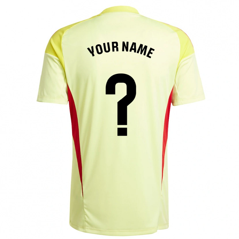 Danxen Uomo Albacete Balompié Maglia Gara Portiere Giallo Chiaro Rosso 2025/26 Maglietta