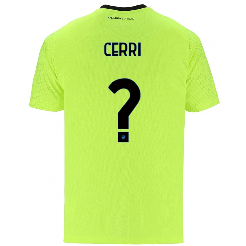 Danxen Uomo Jacopo Cerri #0 Maglia Gara Portiere Verde Giallo Rosso 2025/26 Maglietta