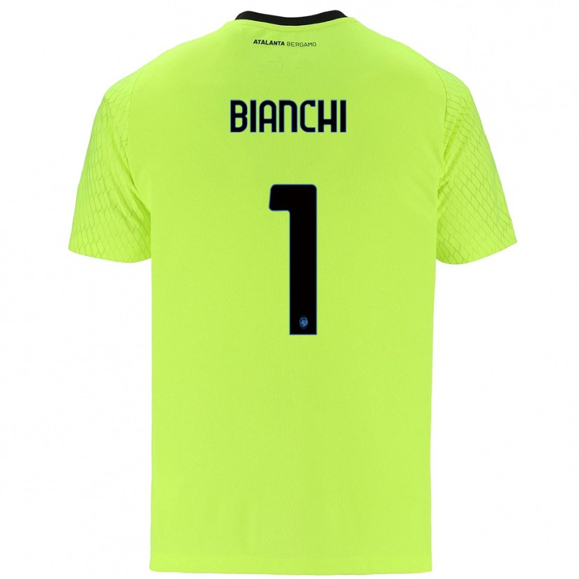 Danxen Uomo Mattia Bianchi #1 Maglia Gara Portiere Verde Giallo Rosso 2025/26 Maglietta