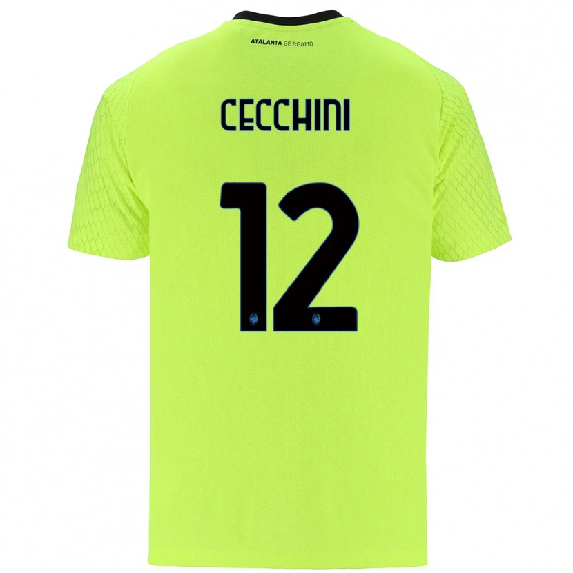 Danxen Uomo Filippo Cecchini #12 Maglia Gara Portiere Verde Giallo Rosso 2025/26 Maglietta