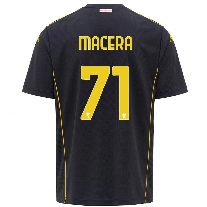 Danxen Uomo Matilde Macera #71 Maglia Gara Portiere Nero Giallo 2025/26 Maglietta