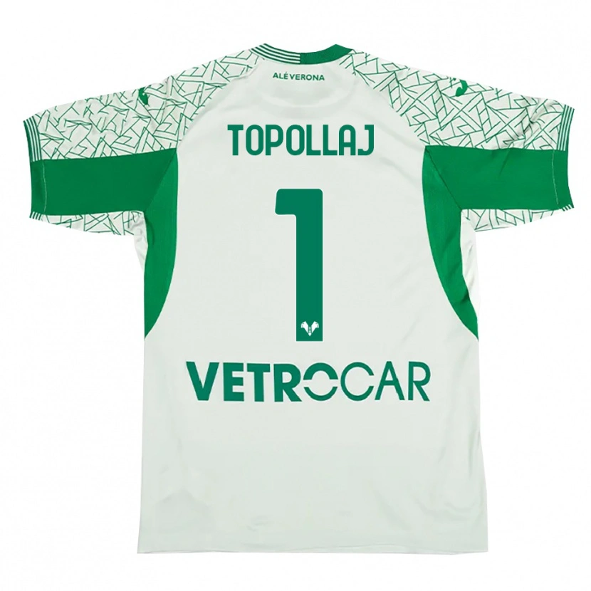 Danxen Uomo Mark Topollaj #1 Maglia Gara Portiere Verde Rosso 2025/26 Maglietta
