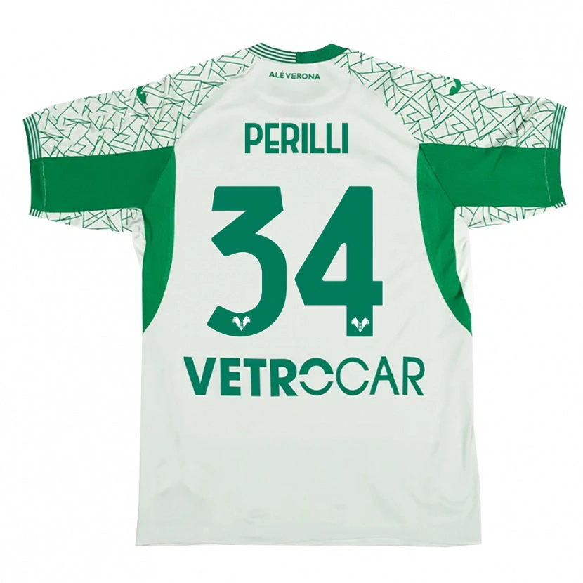 Danxen Uomo Simone Perilli #34 Maglia Gara Portiere Verde Rosso 2025/26 Maglietta