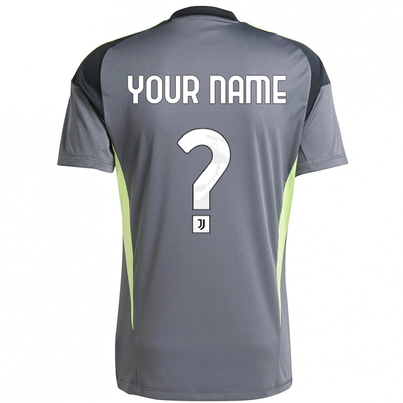 Danxen Uomo Juventus Maglia Gara Portiere Grigio Scuro Bianco 2025/26 Maglietta