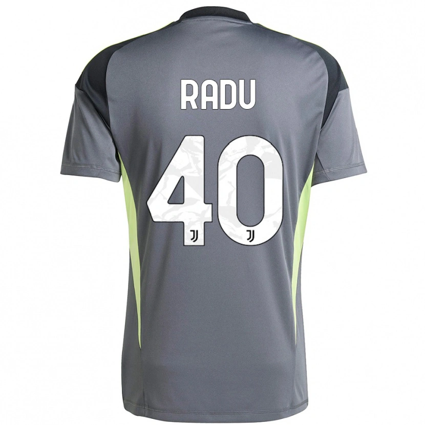 Danxen Uomo Riccardo Radu #40 Maglia Gara Portiere Grigio Scuro Bianco 2025/26 Maglietta