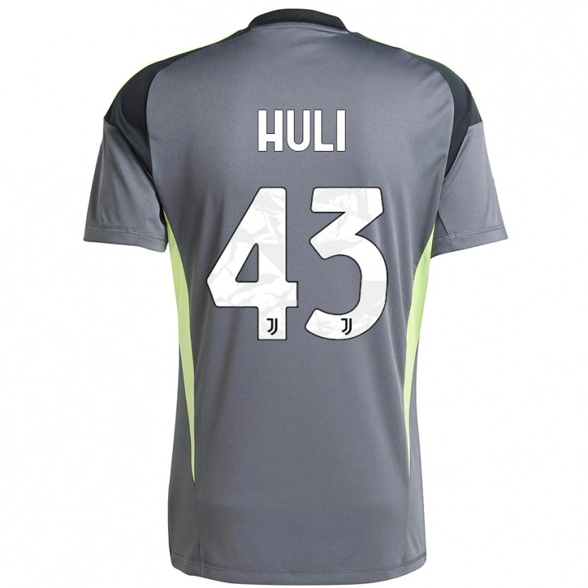 Danxen Uomo Raffaele Huli #43 Maglia Gara Portiere Grigio Scuro Bianco 2025/26 Maglietta