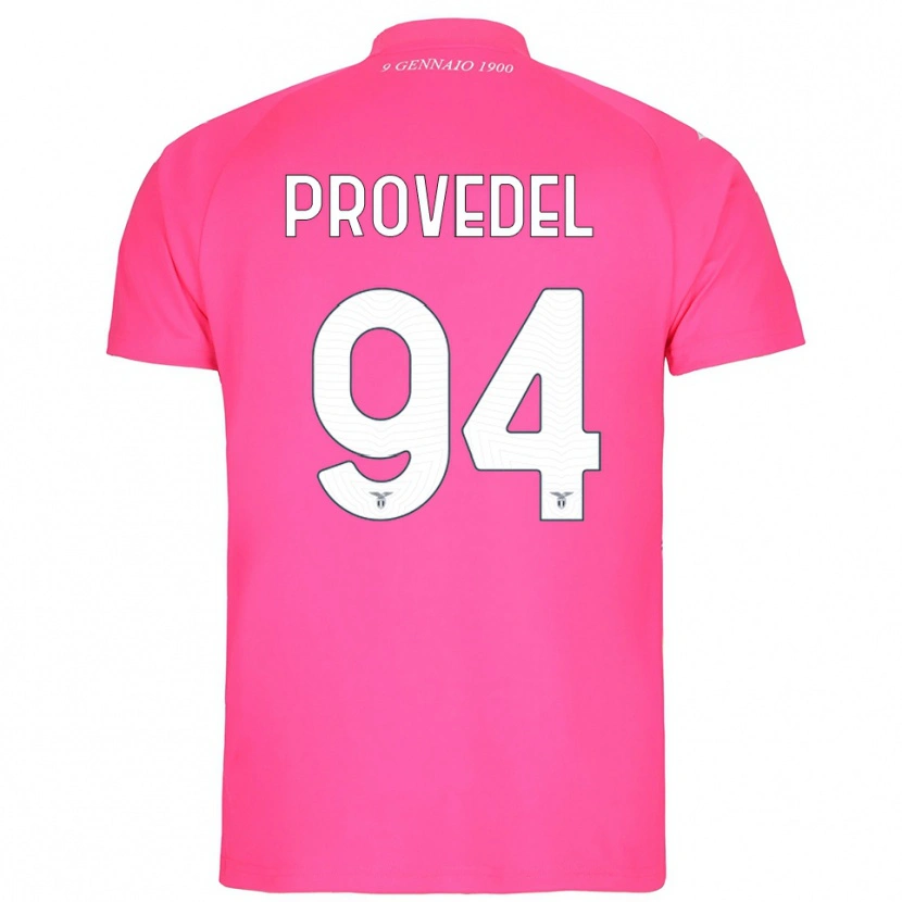 Danxen Uomo Ivan Provedel #94 Maglia Gara Portiere Rosa Profondo 2025/26 Maglietta
