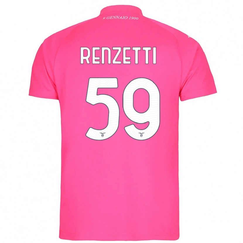 Danxen Uomo Davide Renzetti #59 Maglia Gara Portiere Rosa Profondo 2025/26 Maglietta