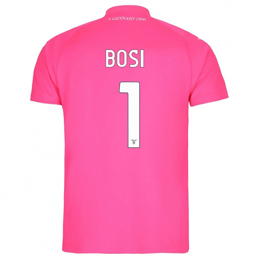 Danxen Uomo Gioele Bosi #1 Maglia Gara Portiere Rosa Profondo 2025/26 Maglietta