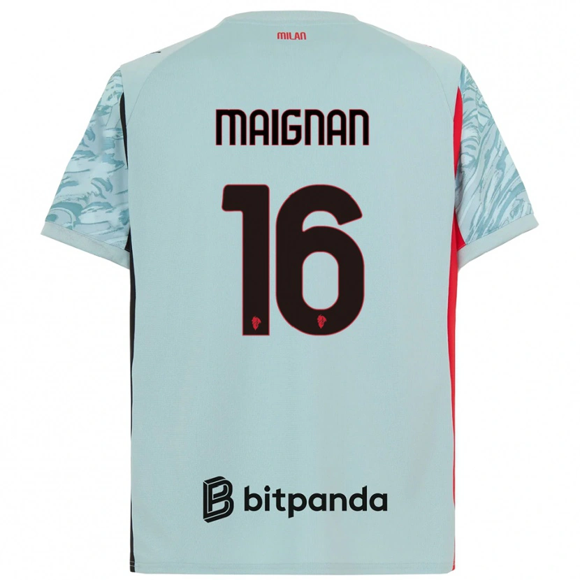 Danxen Uomo Mike Maignan #16 Maglia Gara Portiere Azzurro Rosso 2025/26 Maglietta
