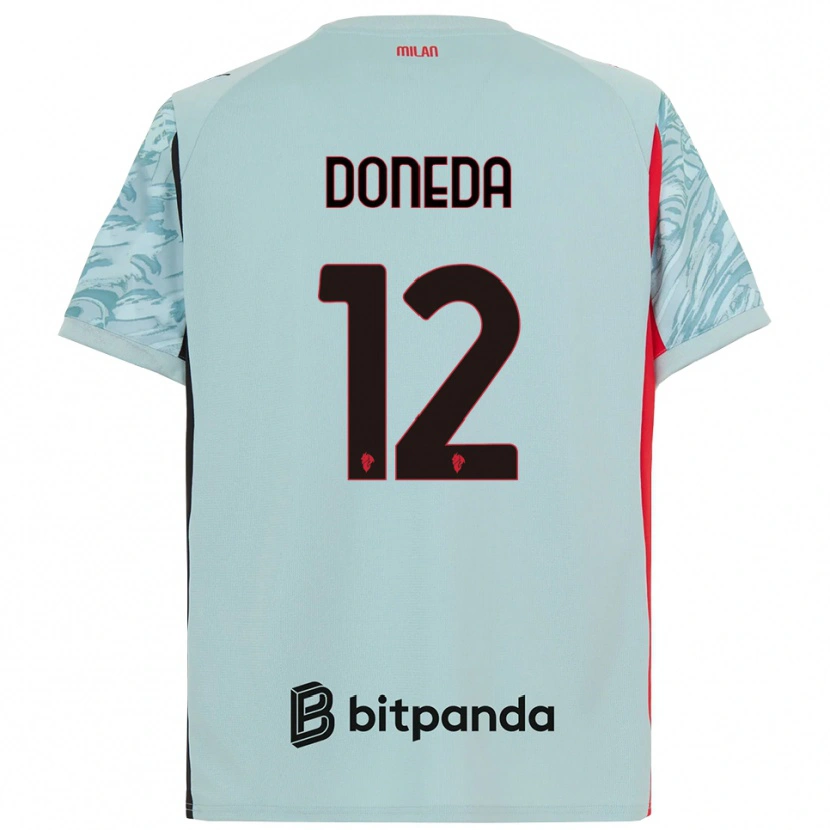 Danxen Uomo Paolo Doneda #12 Maglia Gara Portiere Azzurro Rosso 2025/26 Maglietta
