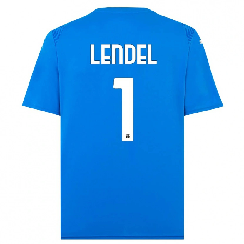 Danxen Uomo Davide Lendel #1 Maglia Gara Portiere Blu Bianco 2025/26 Maglietta