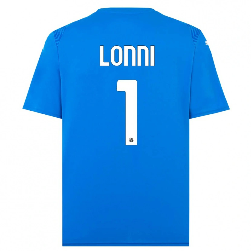 Danxen Uomo Lia Lonni #1 Maglia Gara Portiere Blu Bianco 2025/26 Maglietta
