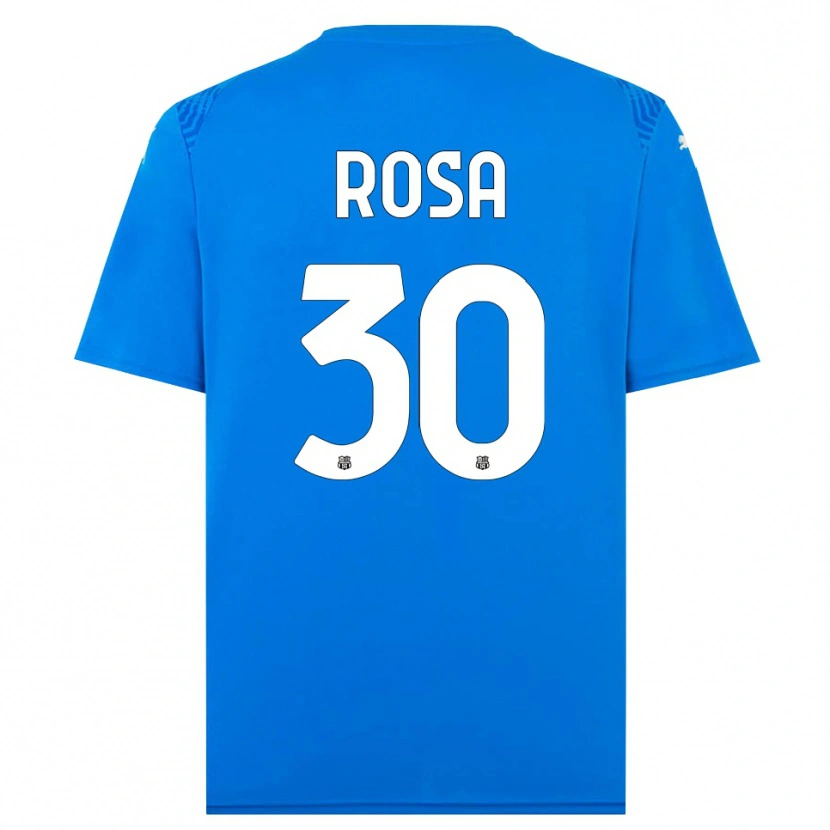Danxen Uomo Enrico Rosa #30 Maglia Gara Portiere Blu Bianco 2025/26 Maglietta