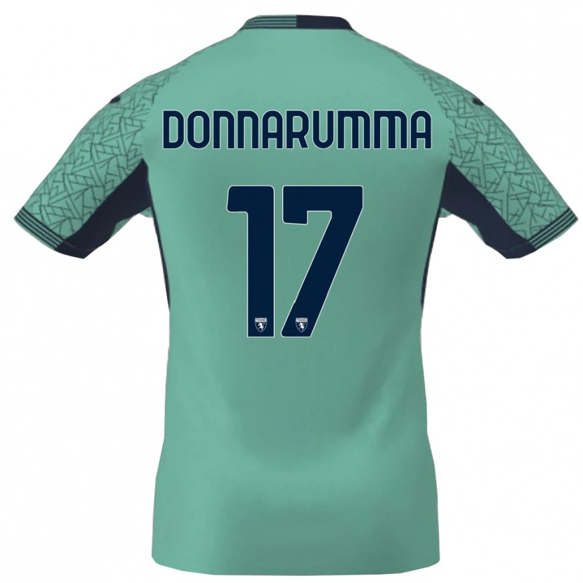 Danxen Uomo Antonio Donnarumma #17 Maglia Gara Portiere Laguna Blu 2025/26 Maglietta