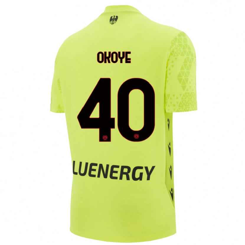 Danxen Uomo Maduka Okoye #40 Maglia Gara Portiere Verde Giallo Nero 2025/26 Maglietta