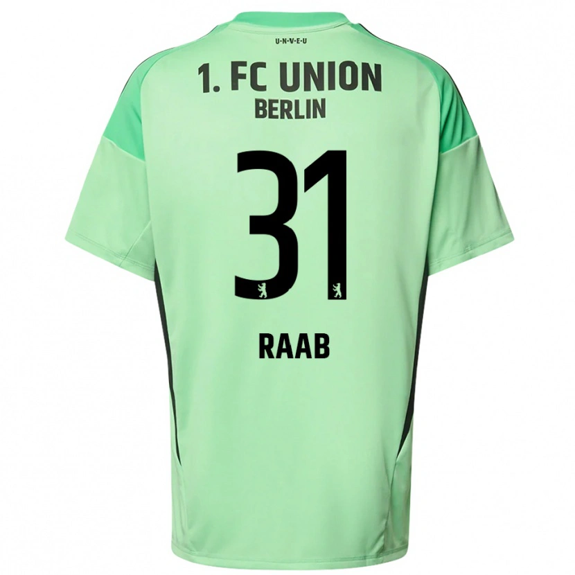 Danxen Uomo Matheo Raab #31 Maglia Gara Portiere Verde Chiaro Nero 2025/26 Maglietta