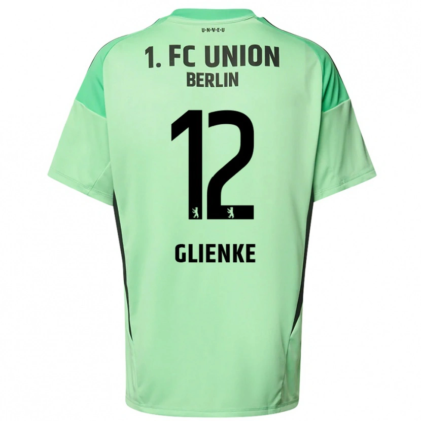 Danxen Uomo Niklas Glienke #12 Maglia Gara Portiere Verde Chiaro Nero 2025/26 Maglietta