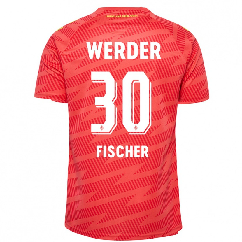 Danxen Uomo Vanessa Fischer #30 Maglia Gara Portiere Giallo Rosso 2025/26 Maglietta