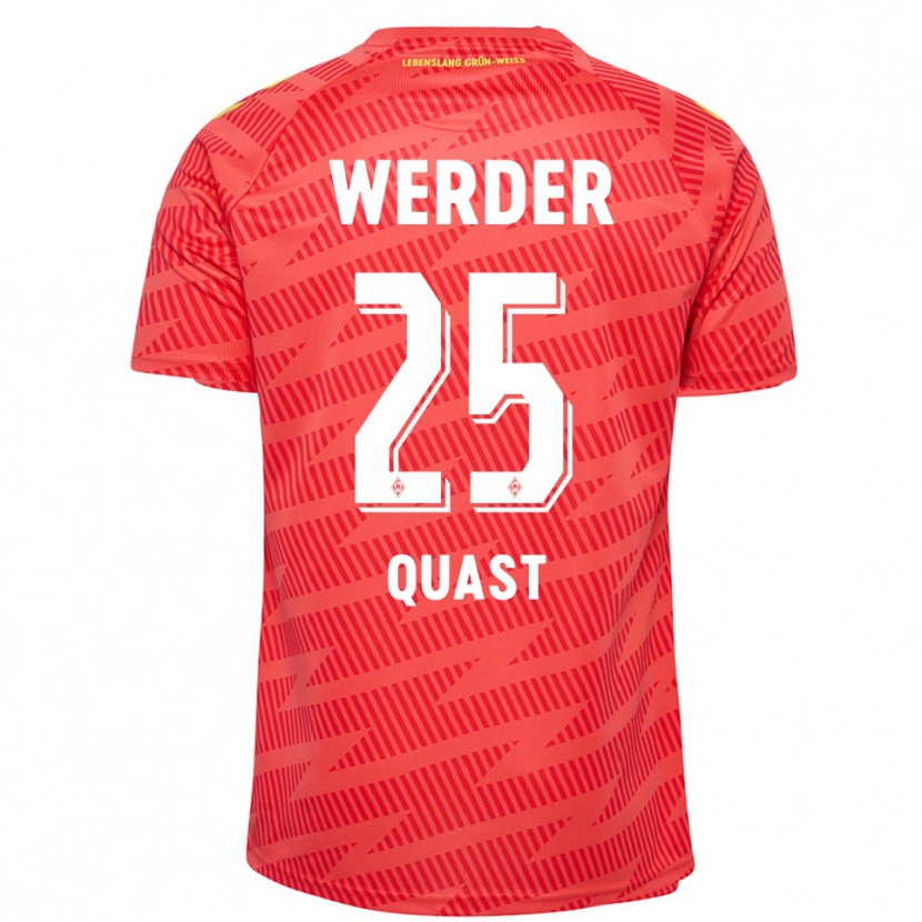Danxen Uomo Soenke Quast #25 Maglia Gara Portiere Giallo Rosso 2025/26 Maglietta