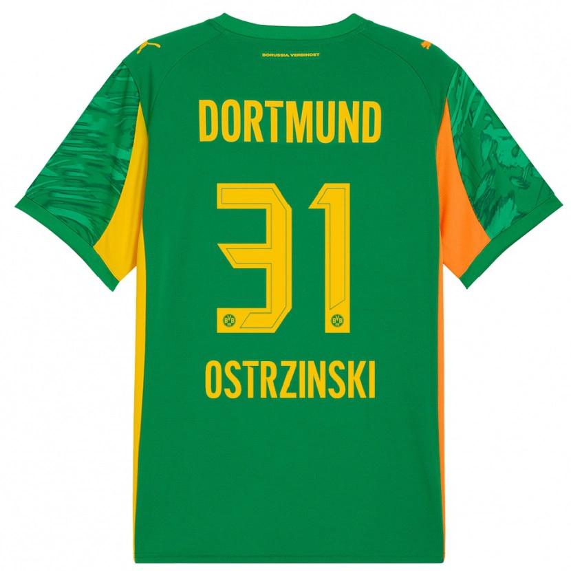 Danxen Uomo Silas Ostrzinski #31 Maglia Gara Portiere Verde Arancione 2025/26 Maglietta