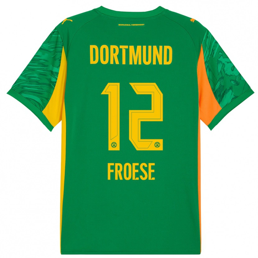 Danxen Uomo Julien Froese #12 Maglia Gara Portiere Verde Arancione 2025/26 Maglietta