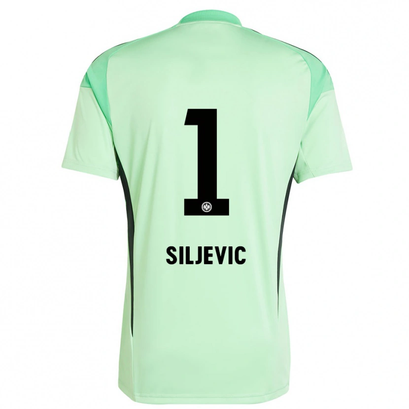 Danxen Uomo Amil Siljevic #1 Maglia Gara Portiere Verde Chiaro Nero 2025/26 Maglietta