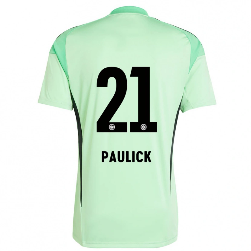 Danxen Uomo Lea Paulick #21 Maglia Gara Portiere Verde Chiaro Nero 2025/26 Maglietta