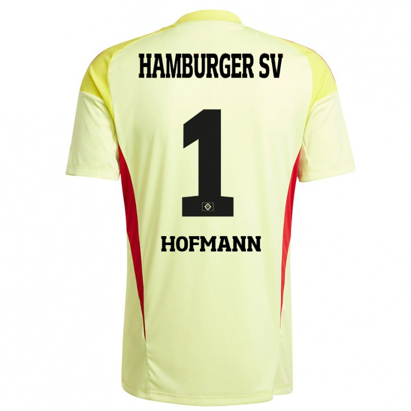 Danxen Uomo Tobias Hofmann #1 Maglia Gara Portiere Giallo Nero Rosso 2025/26 Maglietta