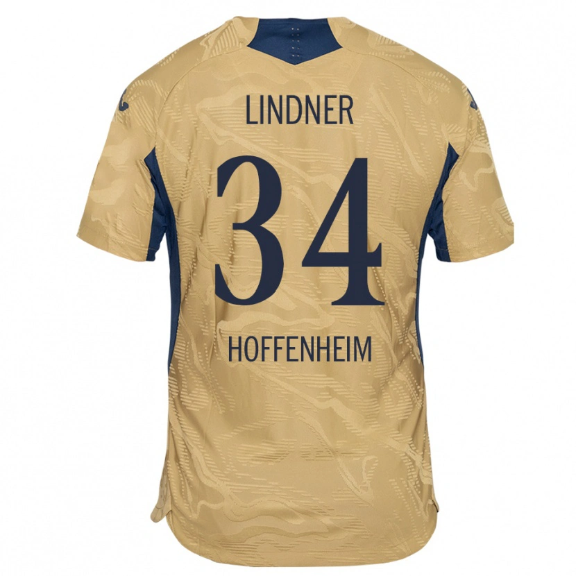 Danxen Uomo Sophie Lindner #34 Maglia Gara Portiere Tan Nero 2025/26 Maglietta