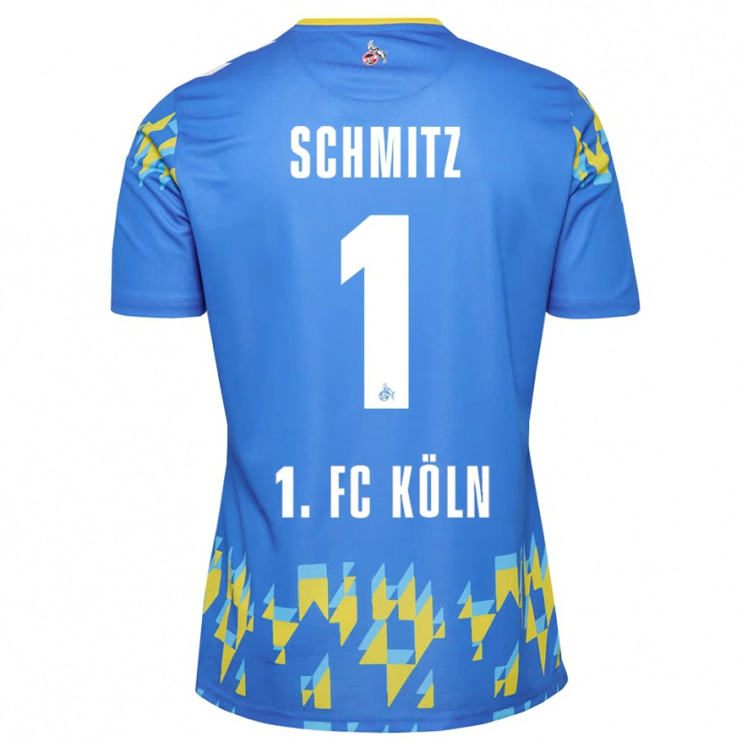 Danxen Uomo Lisa Schmitz #1 Maglia Gara Portiere Blu Fiordaliso 2025/26 Maglietta