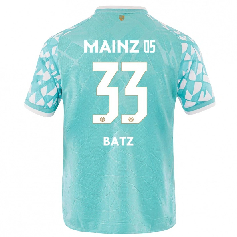 Danxen Uomo Daniel Batz #33 Maglia Gara Portiere Bianco Turchese 2025/26 Maglietta