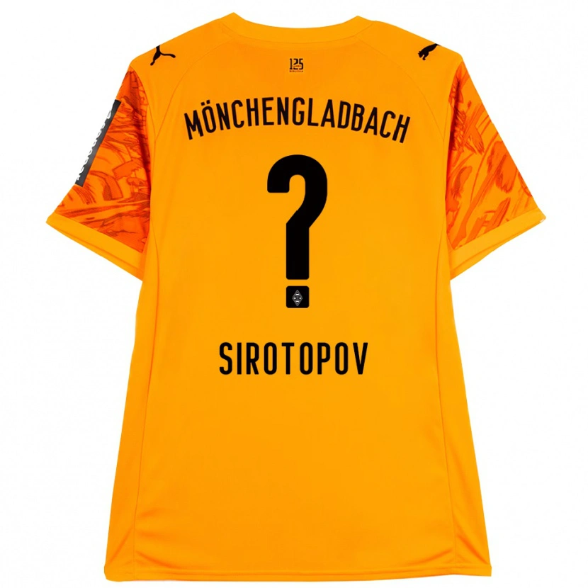 Danxen Uomo Artem Sirotopov #0 Maglia Gara Portiere Arancione Giallo Nero 2025/26 Maglietta