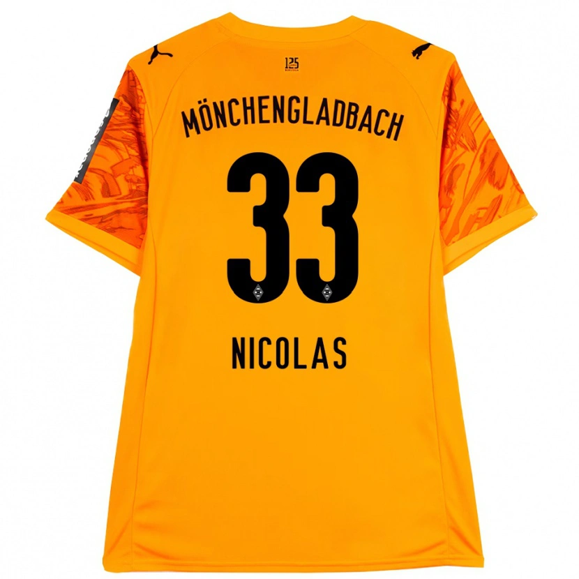 Danxen Uomo Moritz Nicolas #33 Maglia Gara Portiere Arancione Giallo Nero 2025/26 Maglietta