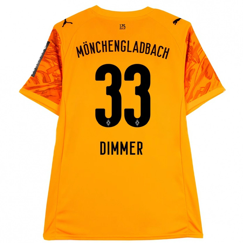 Danxen Uomo Florian Dimmer #33 Maglia Gara Portiere Arancione Giallo Nero 2025/26 Maglietta