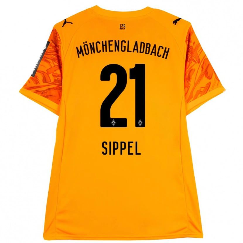 Danxen Uomo Tobias Sippel #21 Maglia Gara Portiere Arancione Giallo Nero 2025/26 Maglietta
