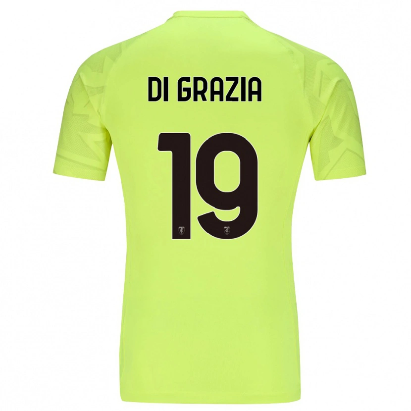 Danxen Uomo Manuel Di Grazia #19 Maglia Gara Portiere Verde Fluorescente 2025/26 Maglietta